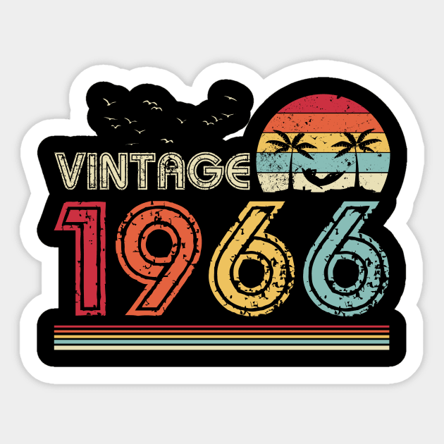 Vintage 1966 Limited Edition 55th Birthday Gift 55 Years Old Sticker by Penda